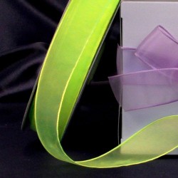 Organza Shimmer Apple Green 1" Organza Ribbon
